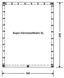 Spezial Viereckplane( Viereckzeltbahn XL)  340g/qm